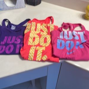 3 Nike Just Do It workout tanks Sz. S